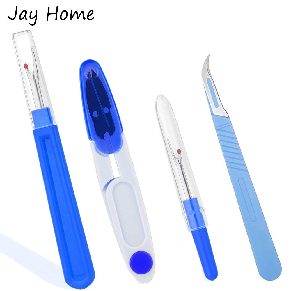 Embroidery Removal Tool - 4 sztuk Seam Ripper zestawy Stitch