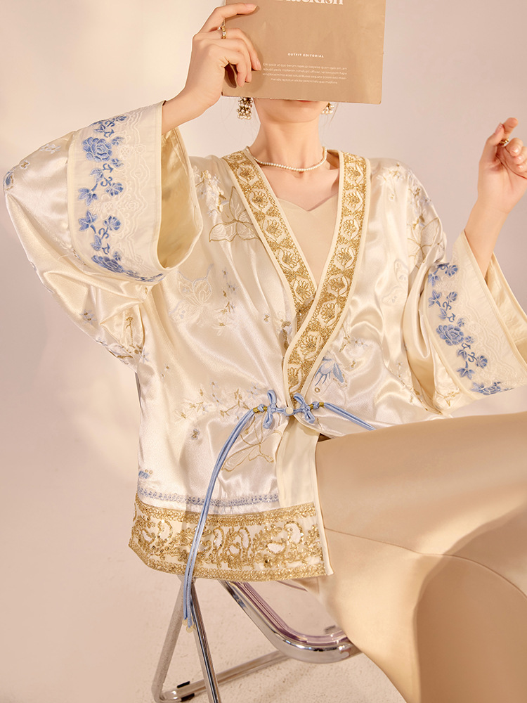 Embroidery Jacket - Wiosenna luksusowa kurtka damska z chińskim