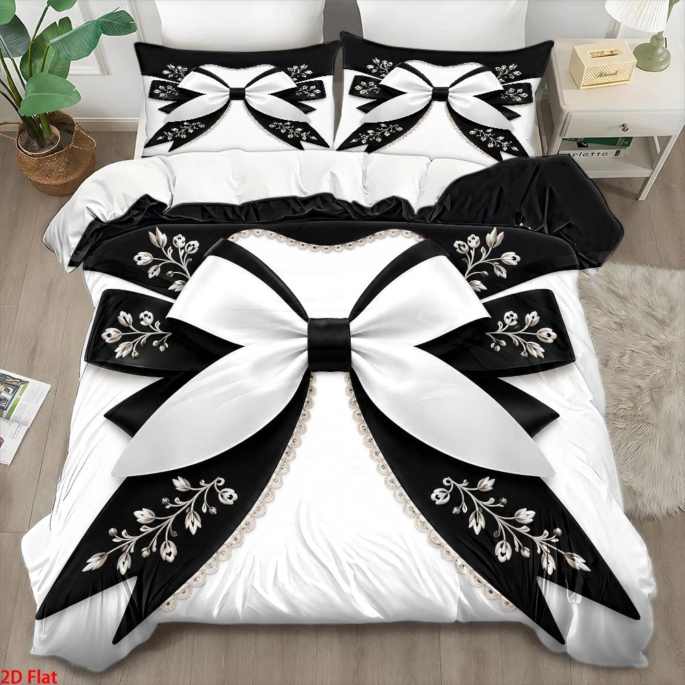 Embroidery Quilt Cover - 3-częściowy zestaw pościeli w stylu lekkiego