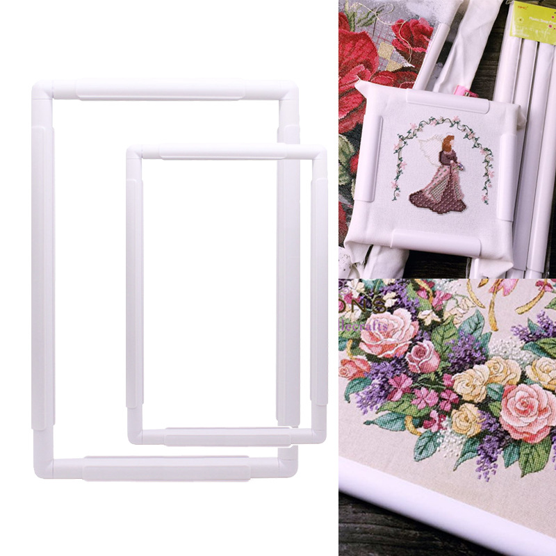 Embroidery Hoop Square - Kwadratowy zestaw ramek do haftu Plastikowe