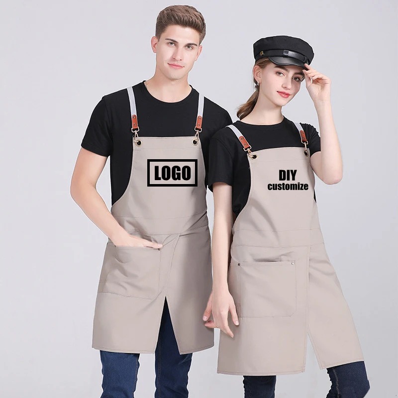 Embroidery Apron - Niestandardowe hafty drukowanie logo mężczyźni kobiety