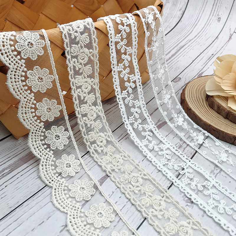 Embroidery Thread Yarn - 3 jardy / partia haftu Biała
