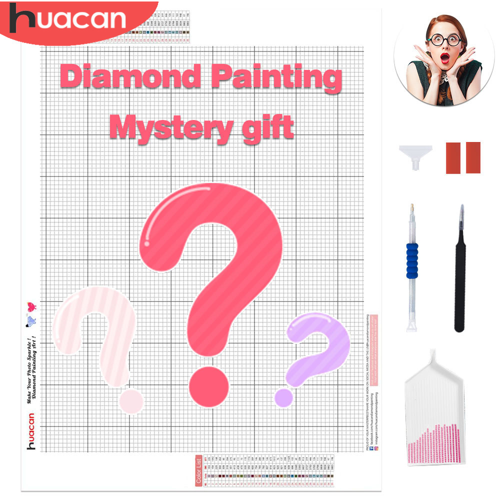 Embroidery Cross Stitch Patterns - HUACAN DIY Diamond Painting Mystery Gift