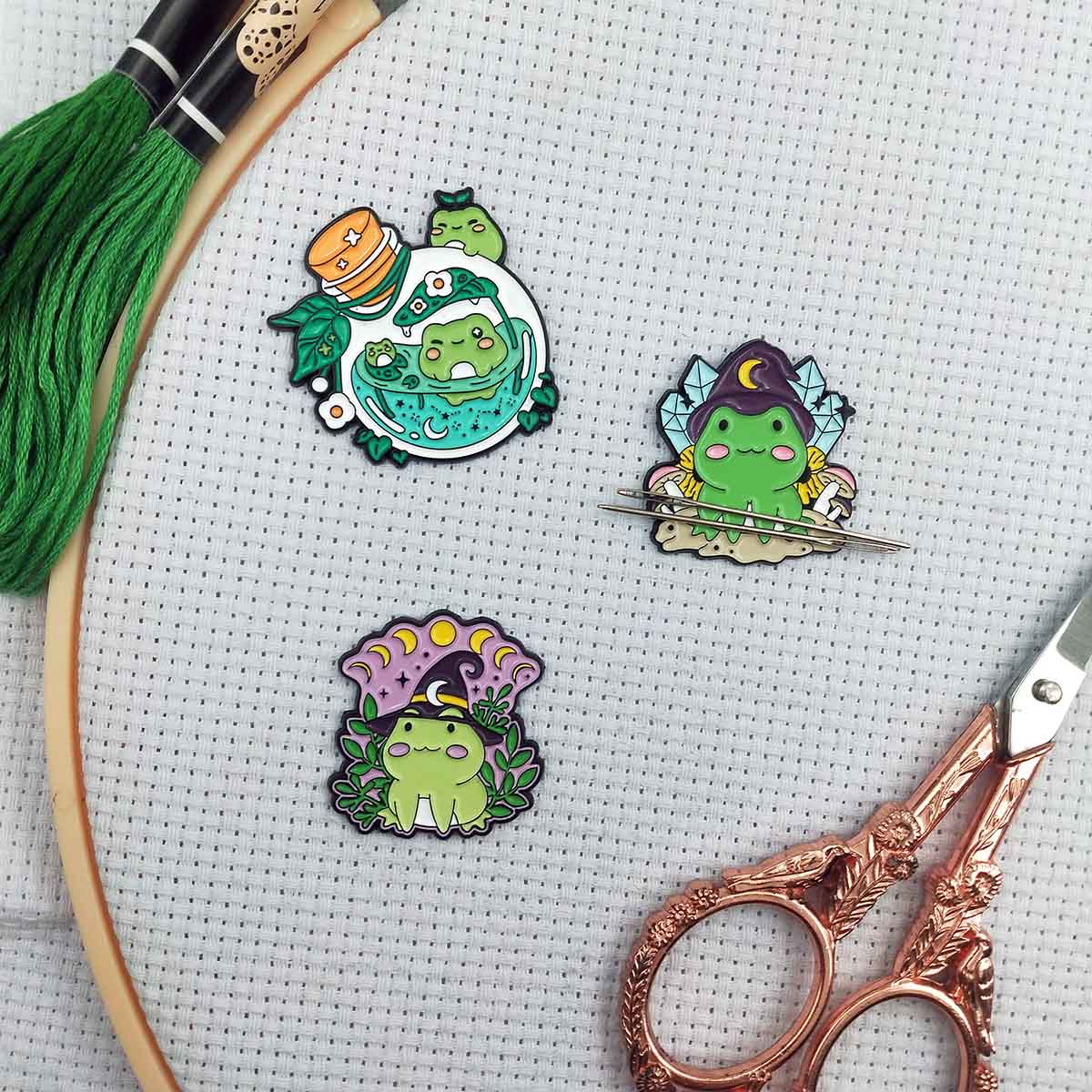 Embroidery Hoop Square - Magnetyczny uchwyt na igły w kształcie