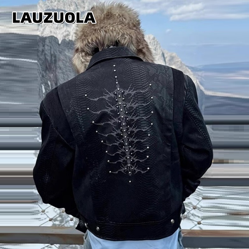 Męska czarna kurtka z wytłacza – Embroidery Jacket recenzja i cena