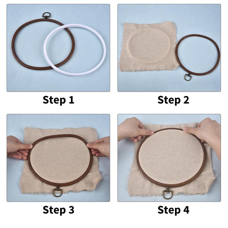 Okrągłe owalne drewniane kolor – Embroidery Hoop Square recenzja i cena