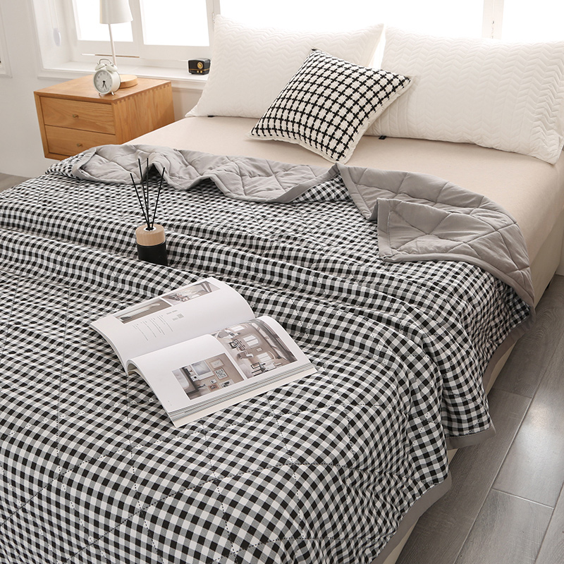 Jednokolorowy, sprany, pikowan – Embroidery Quilt Cover recenzja i cena
