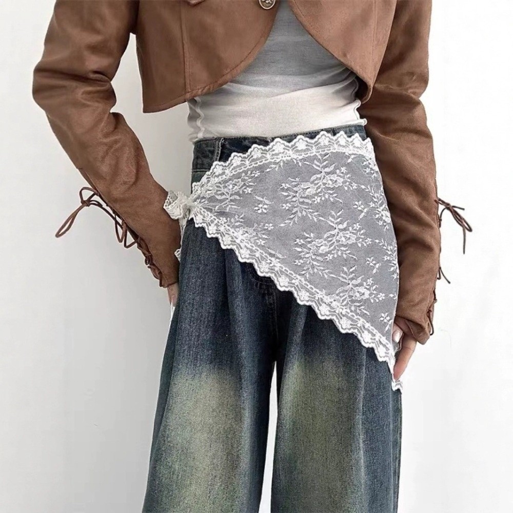 Miękka trójkątna spódnica Y2K  – Embroidery Apron recenzja i cena