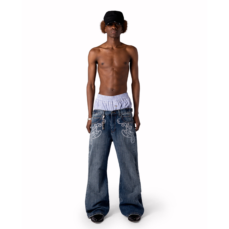 Dżinsy bootcut w stylu Y2K, ni – Embroidery On Jeans recenzja i cena