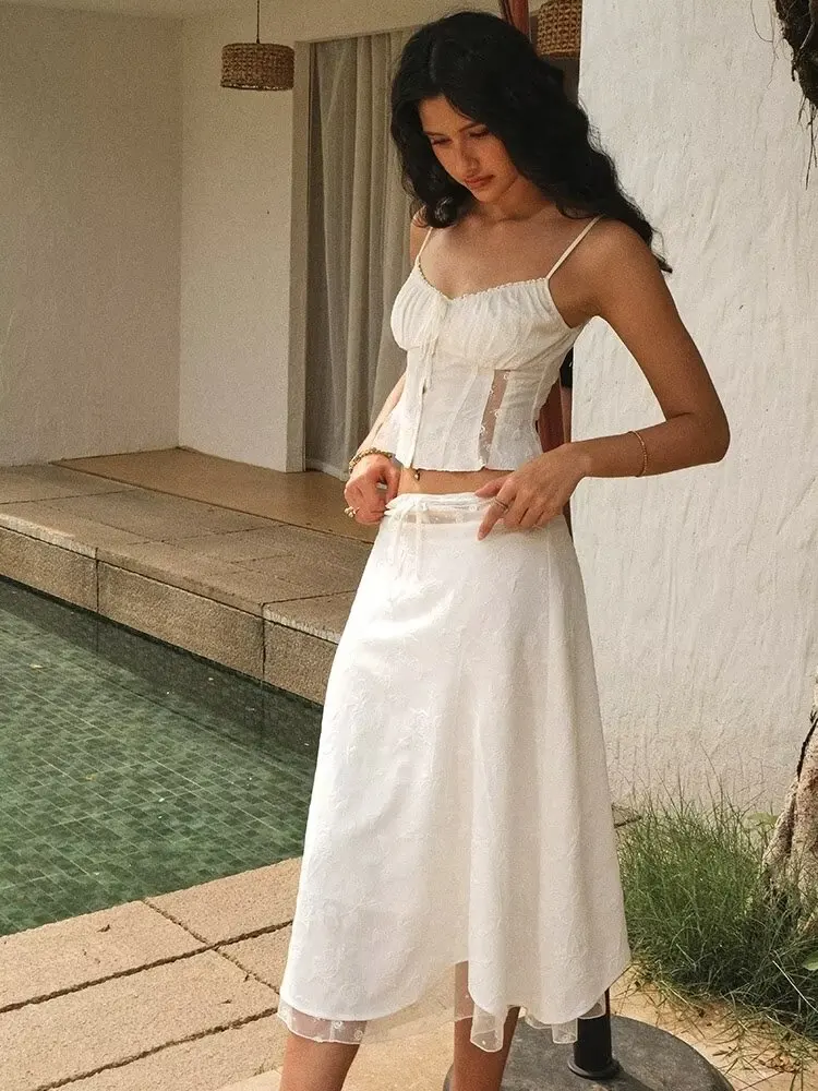 Chicheca letni biały zestaw su – Embroidery White Dress recenzja i cena