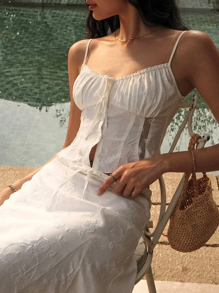 Chicheca letni biały zestaw su – Embroidery White Dress recenzja i cena
