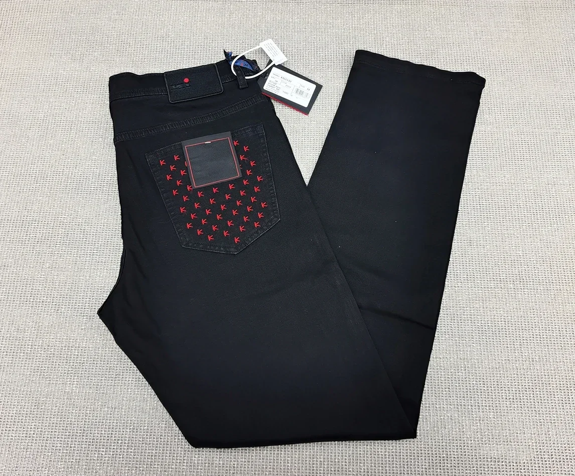 OECHSLI Jeansy Męskie Cienkie  – Embroidery On Jeans recenzja i cena