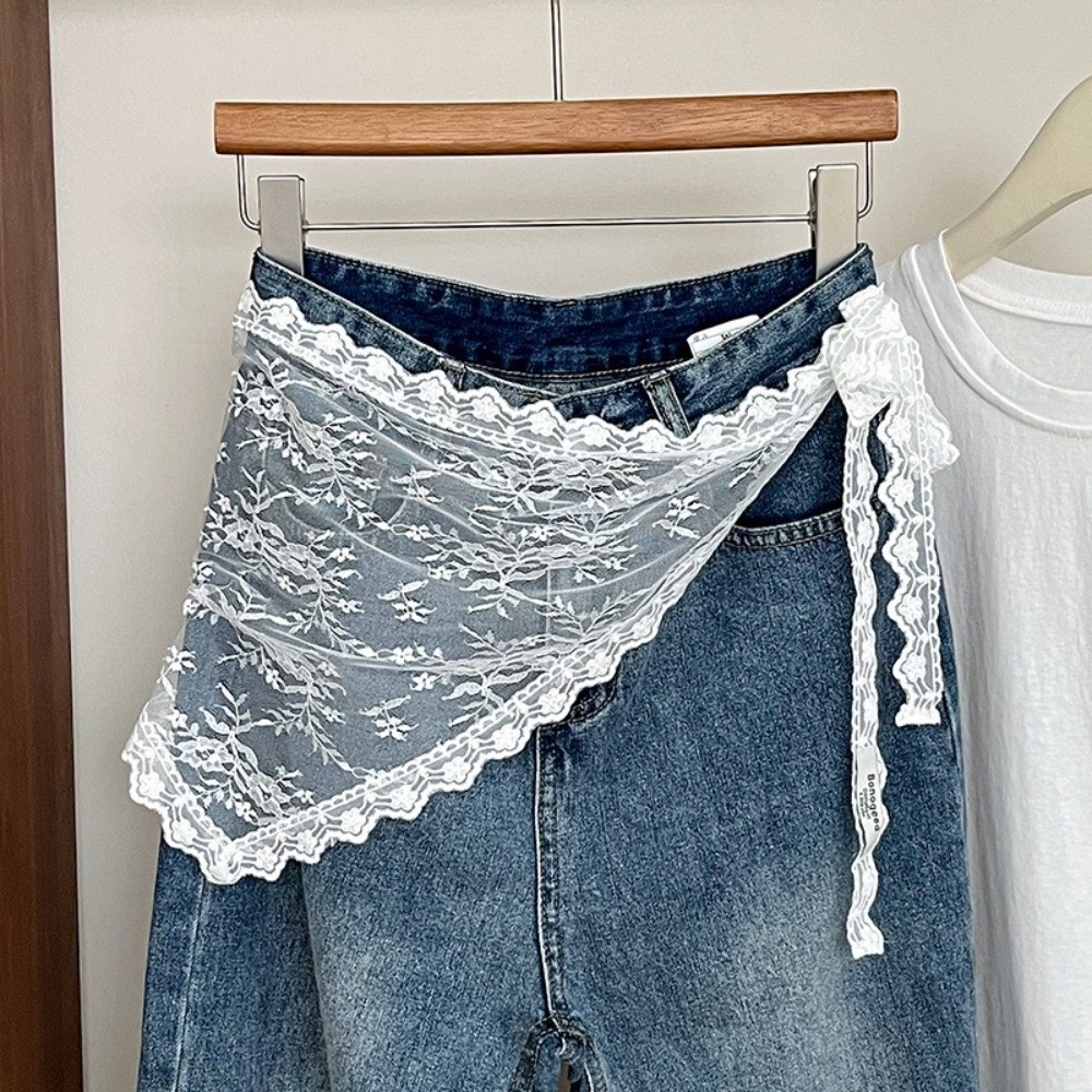 Fartuszek Harajuku Y2K z trójk – Embroidery Apron recenzja i cena