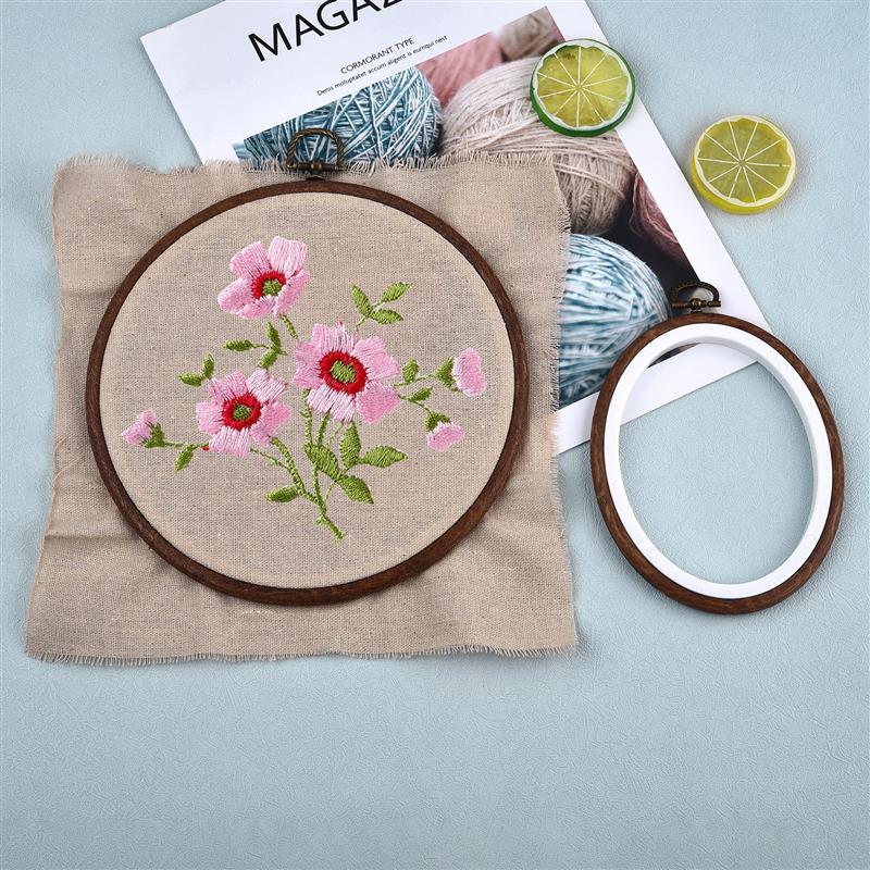 Zestaw drewnianych okrągłych i – Embroidery Hoop Square recenzja i cena