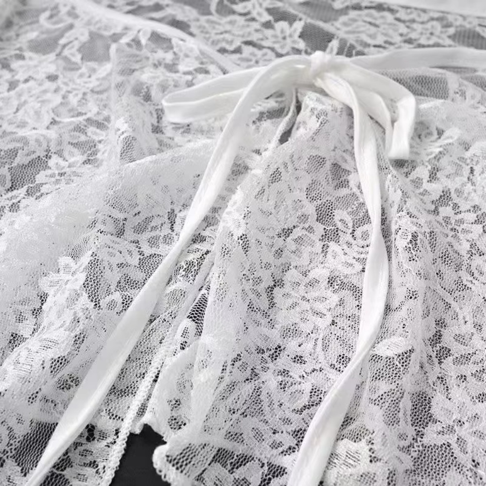 Francuska koronkowa mini spódn – Embroidery Apron recenzja i cena