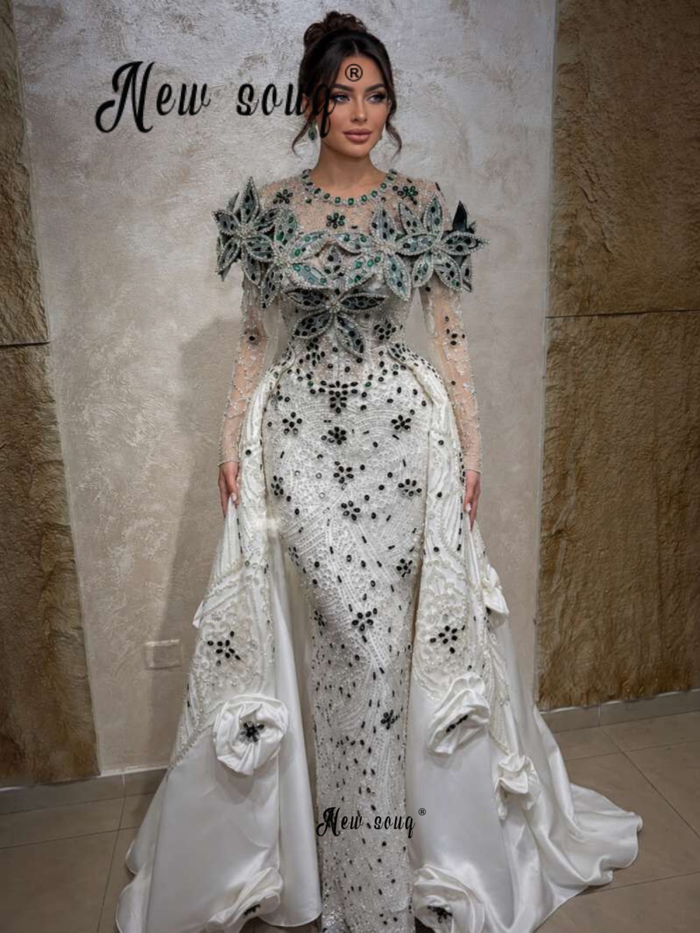 Luksusowe białe suknie balowe  – Embroidery White Dress recenzja i cena