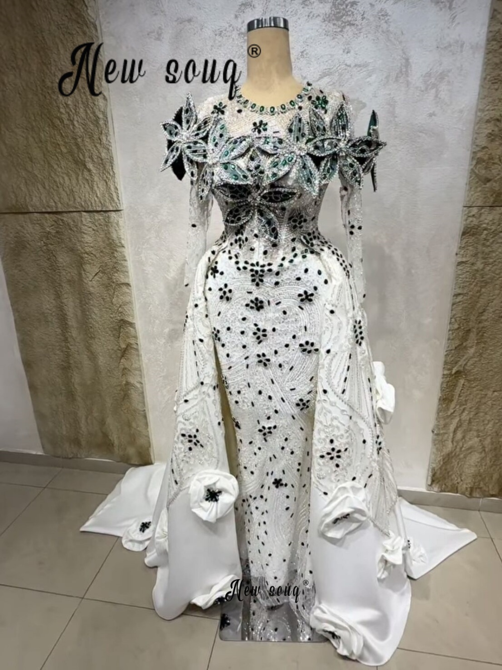Luksusowe białe suknie balowe  – Embroidery White Dress recenzja i cena