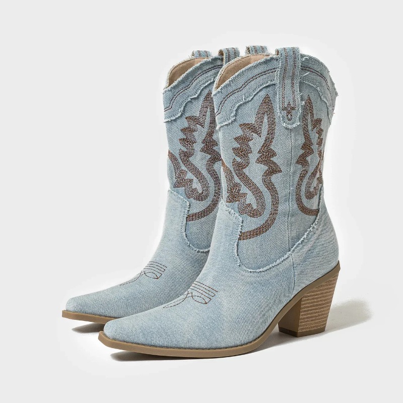 Damskie kowbojki z haftowanymi – Embroidery On Jeans recenzja i cena