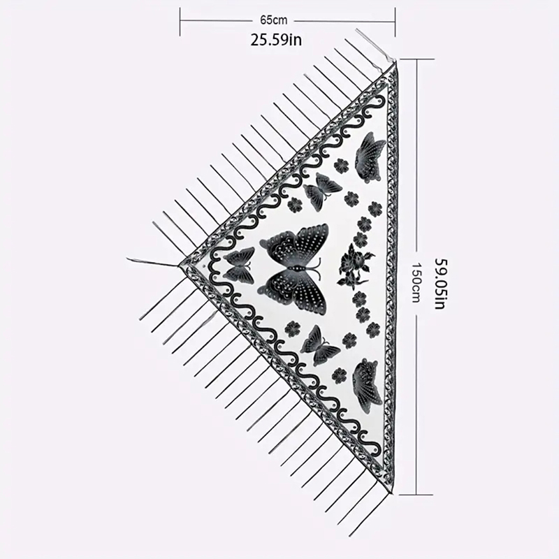 Moda trójkątny szalik motyl ha – Embroidery Hoop Square recenzja i cena