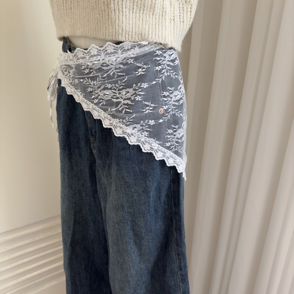 Modna spódnica Y2K z trójkątny – Embroidery Apron recenzja i cena