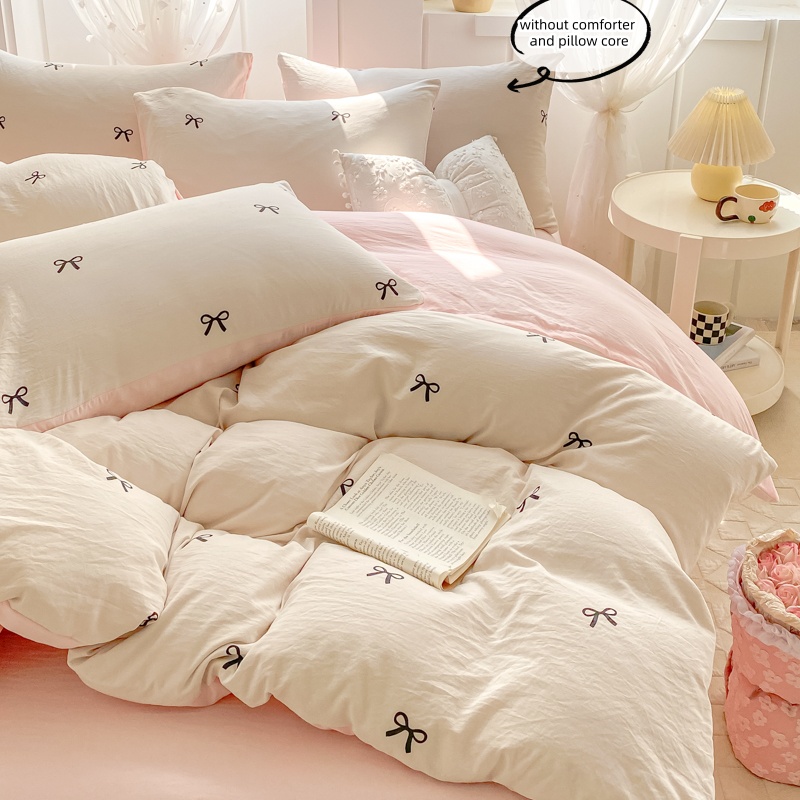 3-częściowy zestaw pościeli z  – Embroidery Quilt Cover recenzja i cena