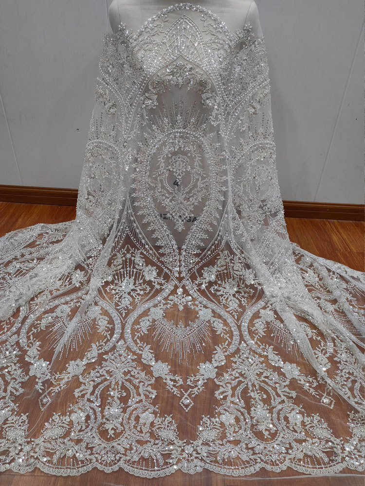 1 jard białej, gęstej siatki z – Embroidery White Dress recenzja i cena