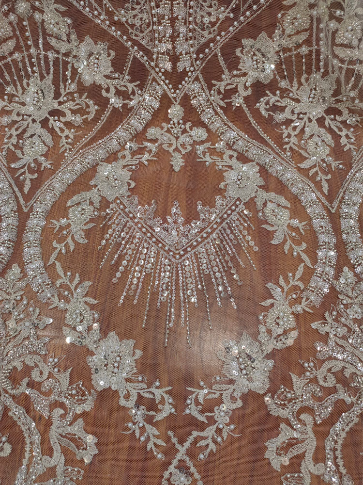 1 jard białej, gęstej siatki z – Embroidery White Dress recenzja i cena