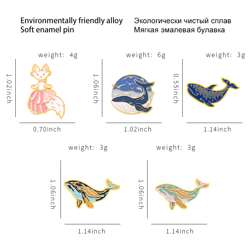Seria wielorybów morskich emal – Embroidery Whale recenzja i cena
