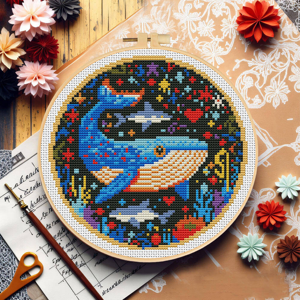 Zestaw do haftu krzyżykowego D – Embroidery Whale recenzja i cena