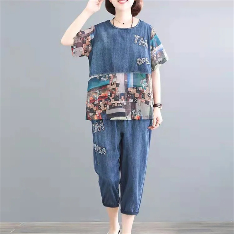 5XL Letnie zestawy jeansowe dl – Embroidery On Jeans recenzja i cena