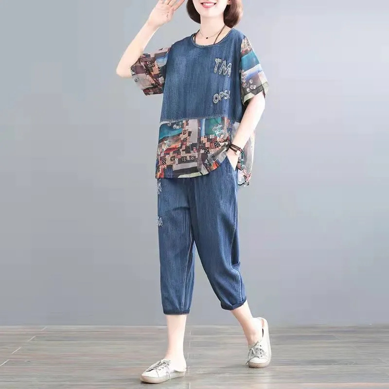 5XL Letnie zestawy jeansowe dl – Embroidery On Jeans recenzja i cena