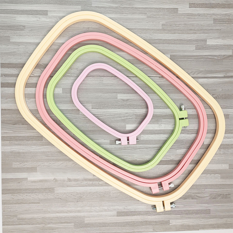 Losowy kolor kwadratowe kółko  – Embroidery Hoop Square recenzja i cena