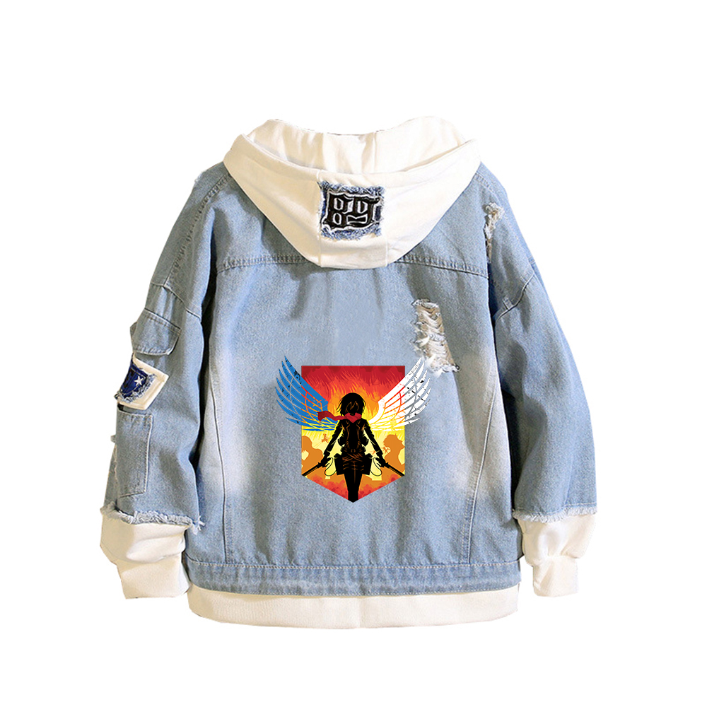 Atak na Tytana Anime Denim Kur – Embroidery On Jeans recenzja i cena