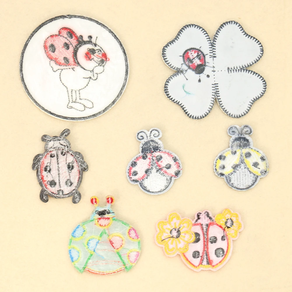 2PC kreskówka biedronka cztery – Embroidery Lady Bug recenzja i cena