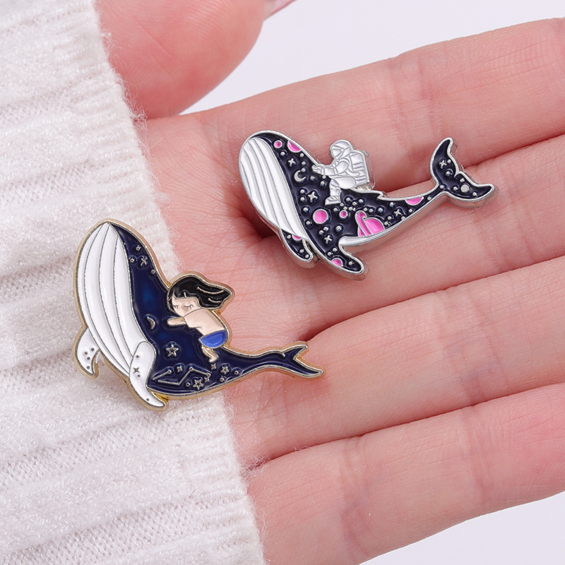 Wieloryb morski delfin emaliow – Embroidery Whale recenzja i cena