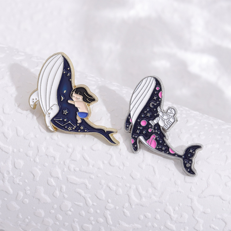 Wieloryb morski delfin emaliow – Embroidery Whale recenzja i cena
