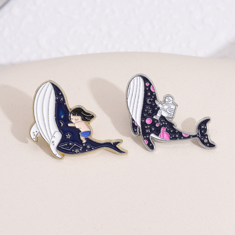 Wieloryb morski delfin emaliow – Embroidery Whale recenzja i cena
