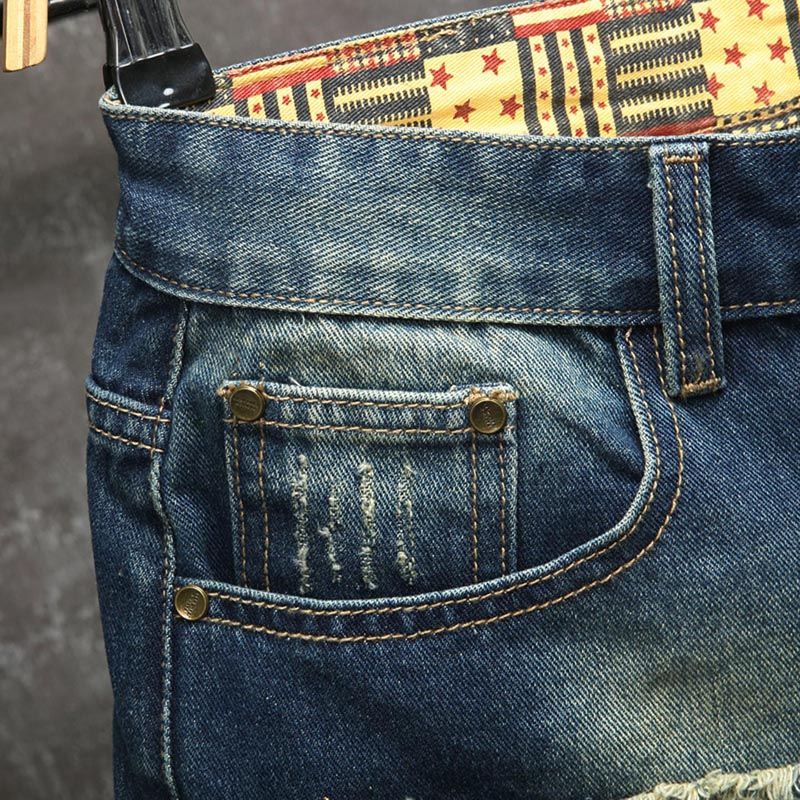 Nowe męskie szorty jeansowe w  – Embroidery On Jeans recenzja i cena