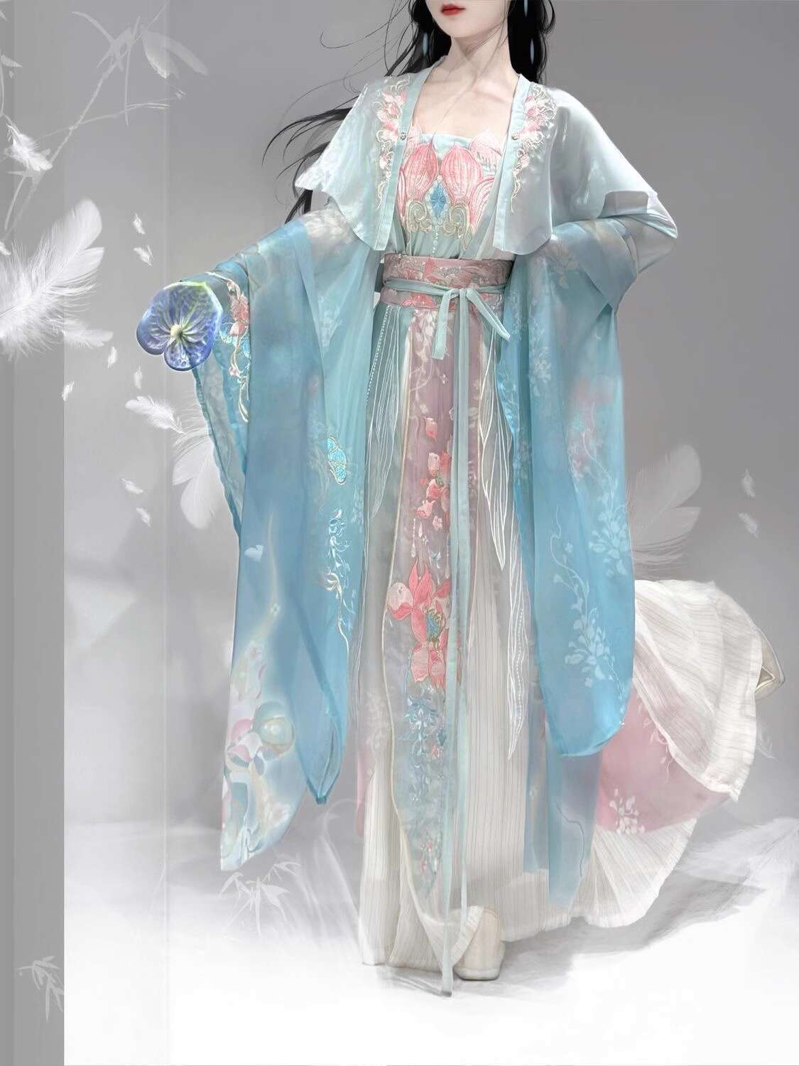 Nowy Hanfu Wei Jinfeng Ciężki  – Embroidery Skirt recenzja i cena